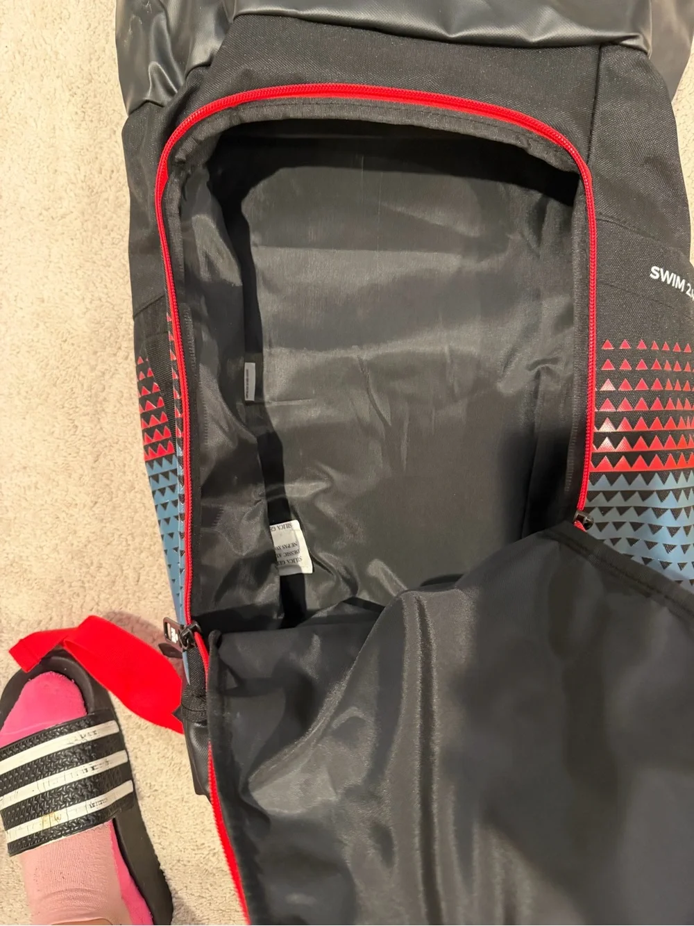 NWOT Ironman Wisconsin Black & Red Athletic Backpack